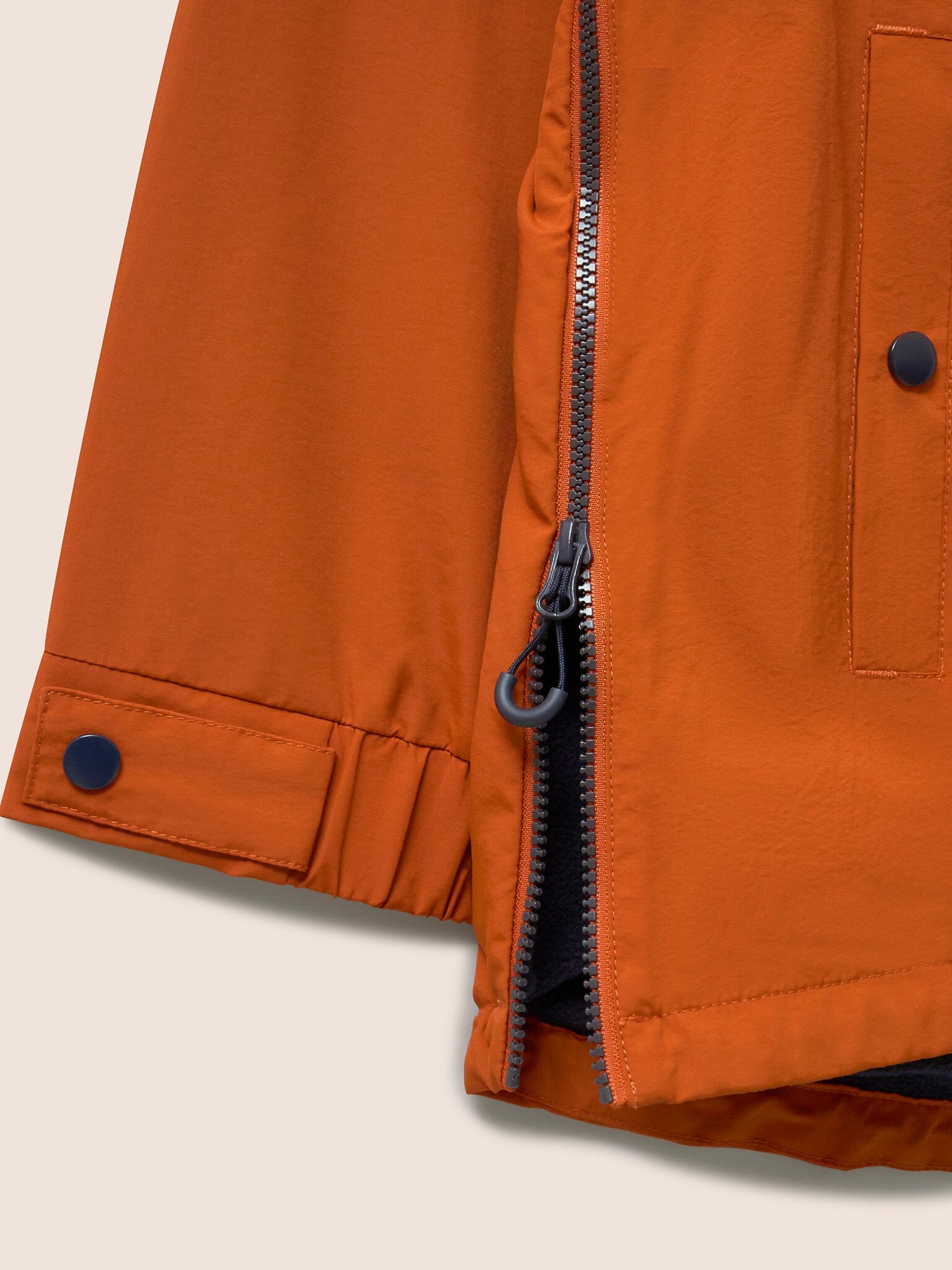 Alberta Water Resistant Overhead Jacket in Orange - Image 6