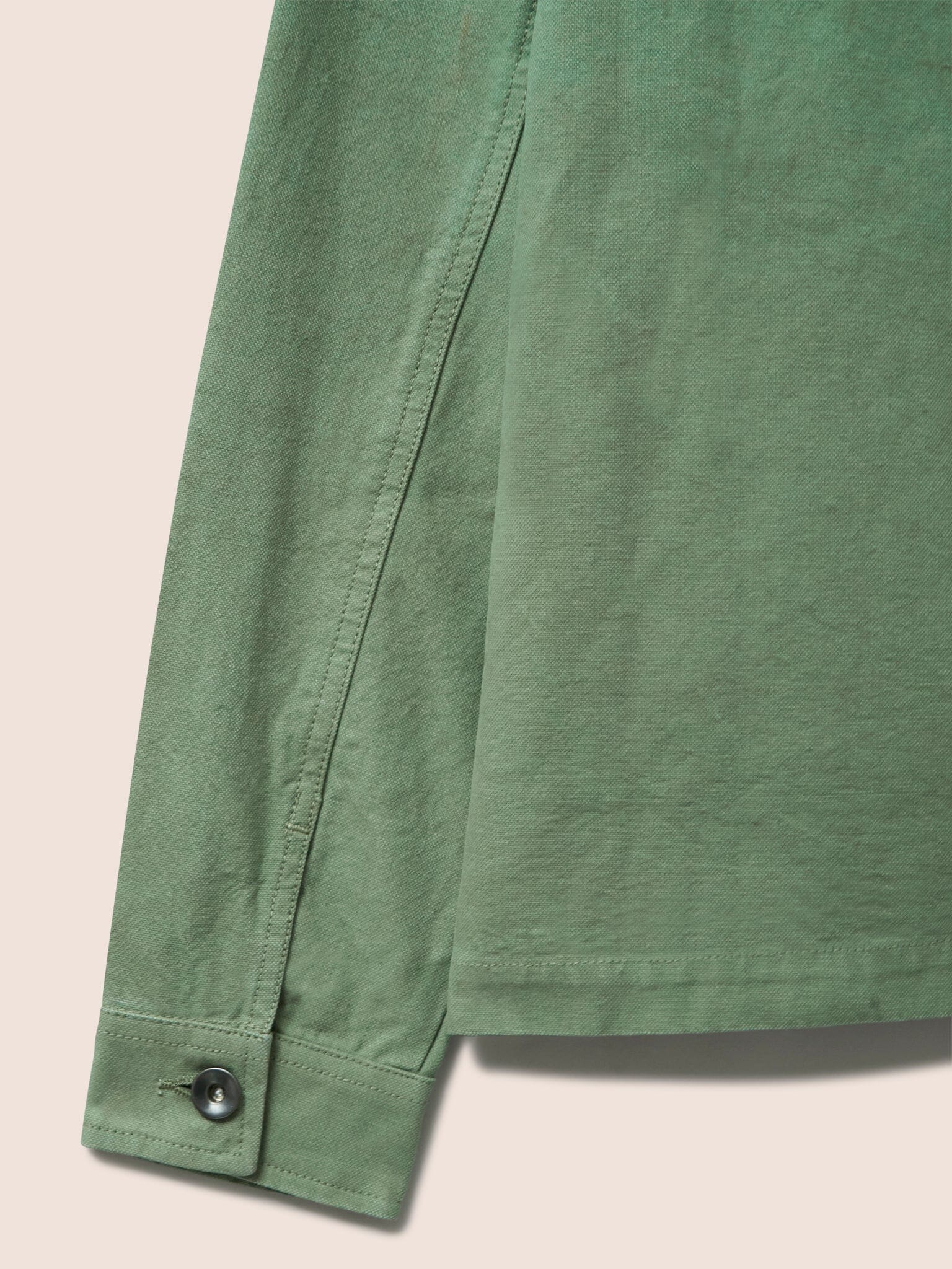 Avignon Cotton Pocket Chore Jacket in Green - Image 6