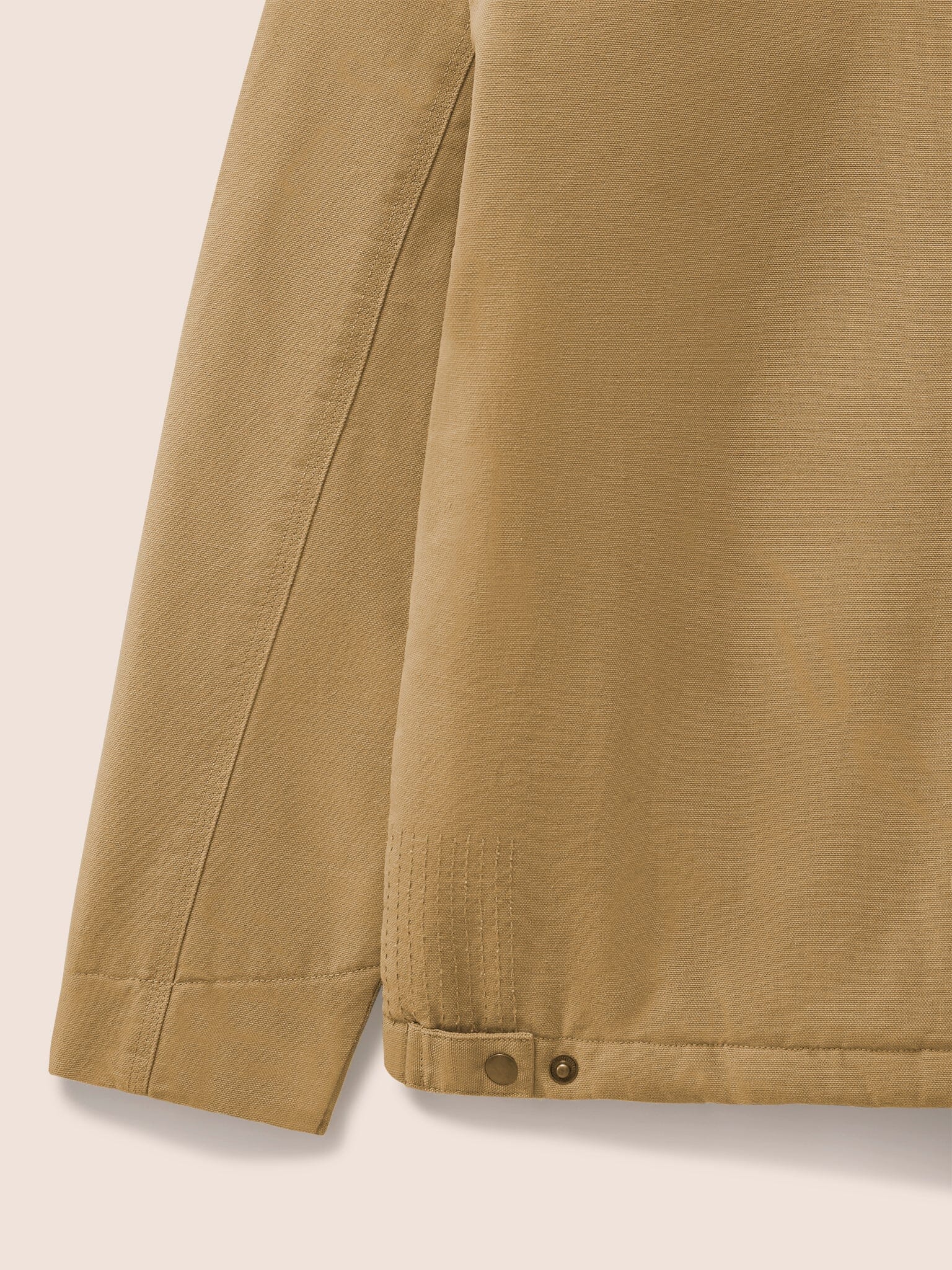 Noho Cotton Worker Jacket in Beige - Image 5