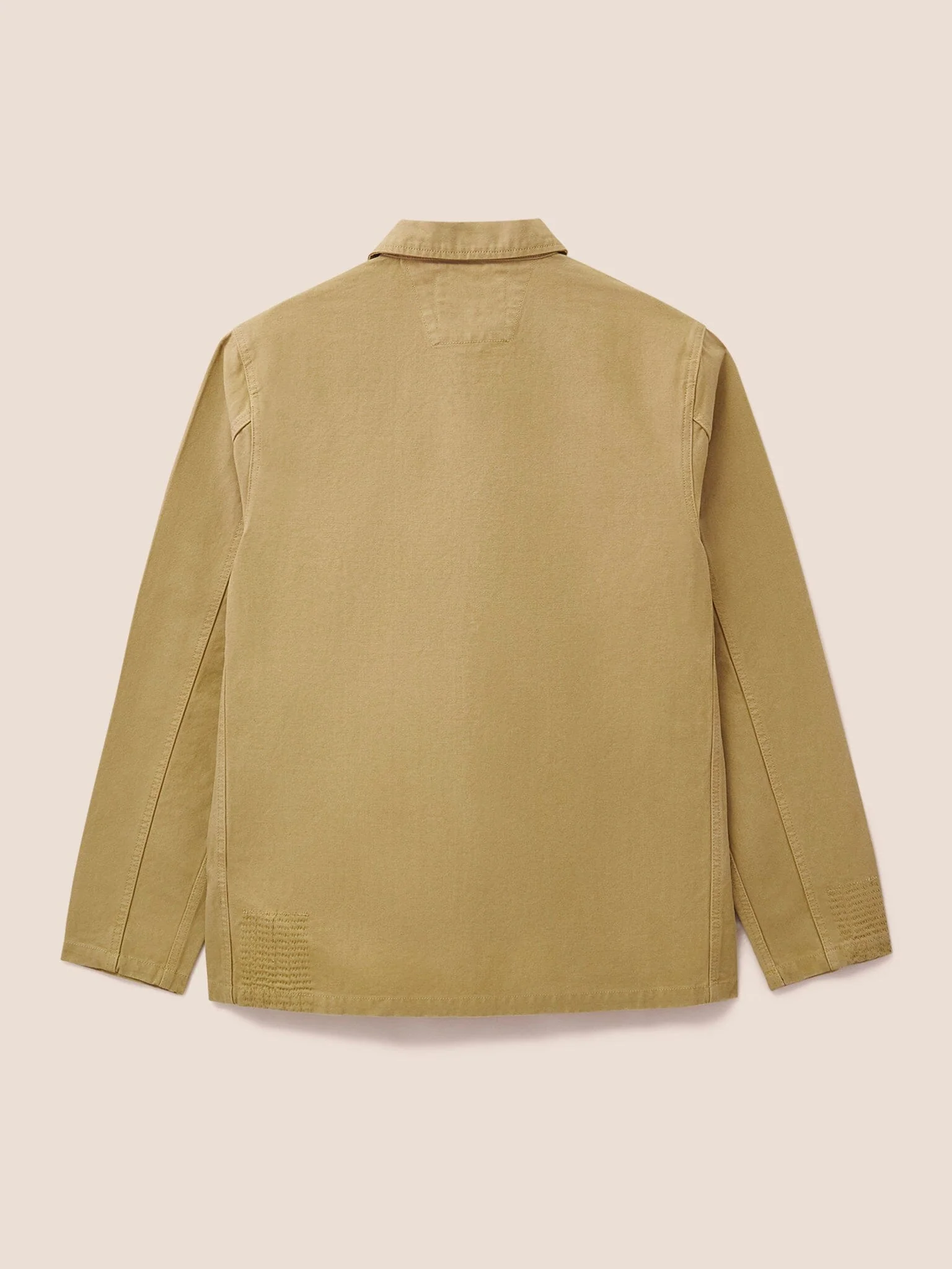 Tecopa Cotton Chore Jacket in Beige - Image 3