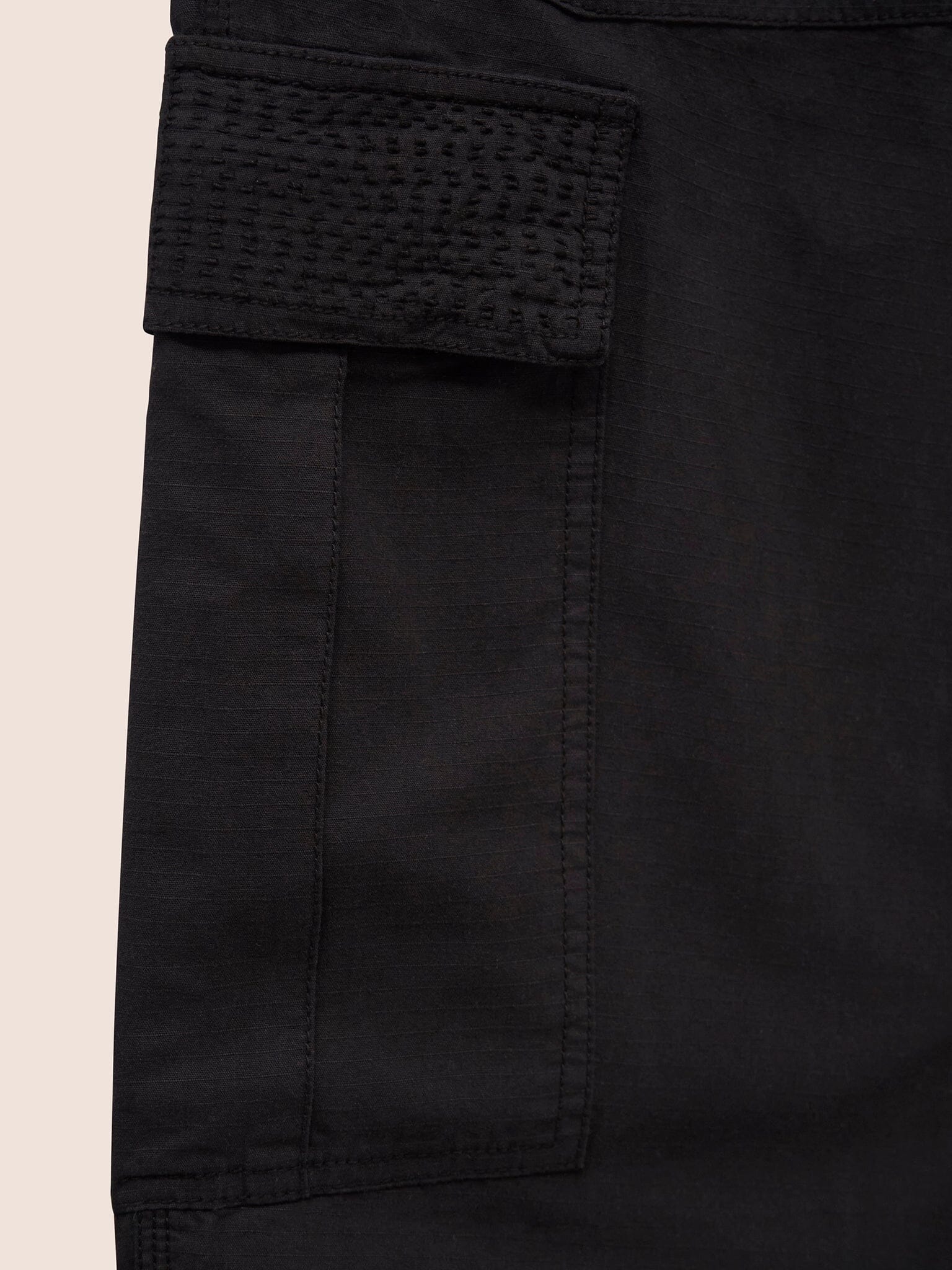 Black Nagpur Cargo Pocket Trousers - Image 7