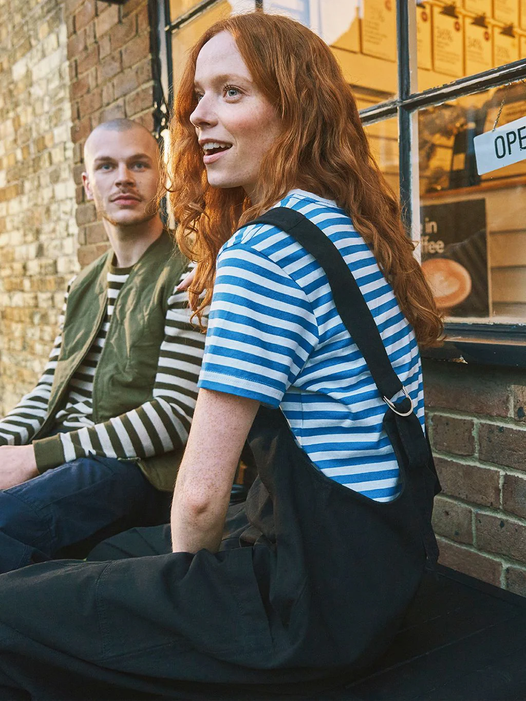 Steephill Cotton Dungarees in Black - Image 9