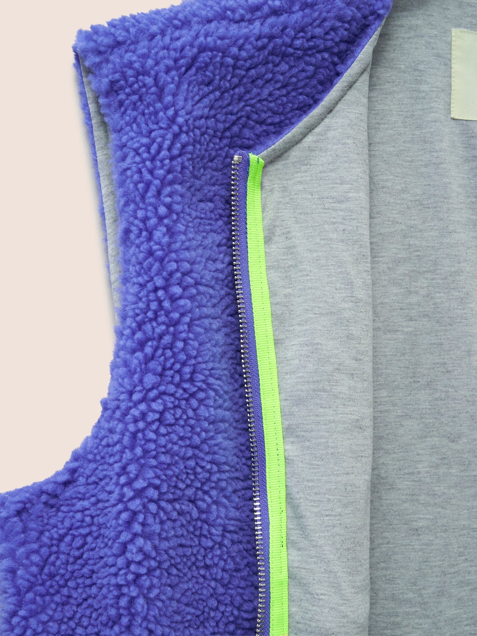 Harlem Recycled Fleece Gilet in Blue - Image 6