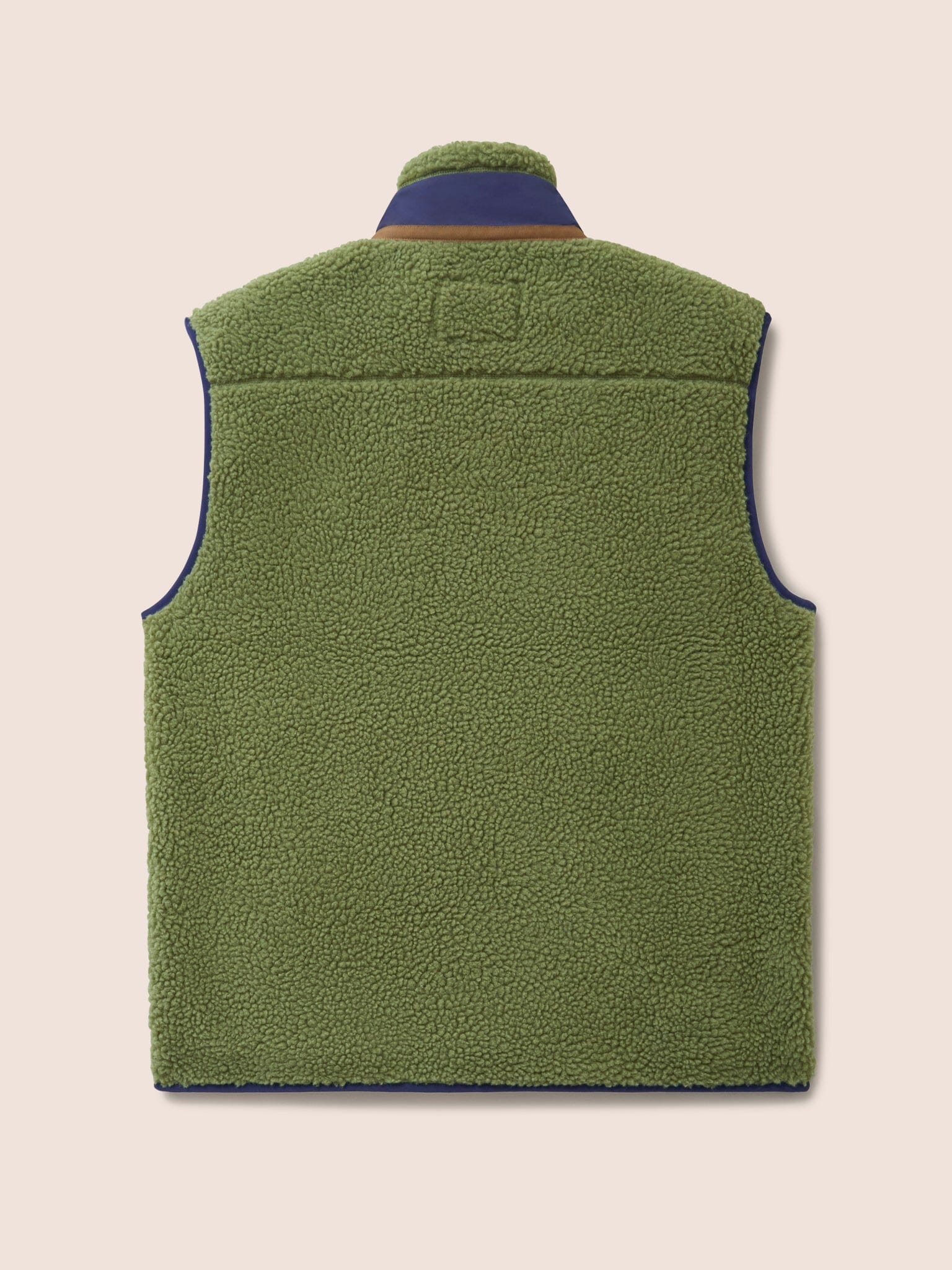 Boston Recycled Fleece Gilet in Green - Image 4