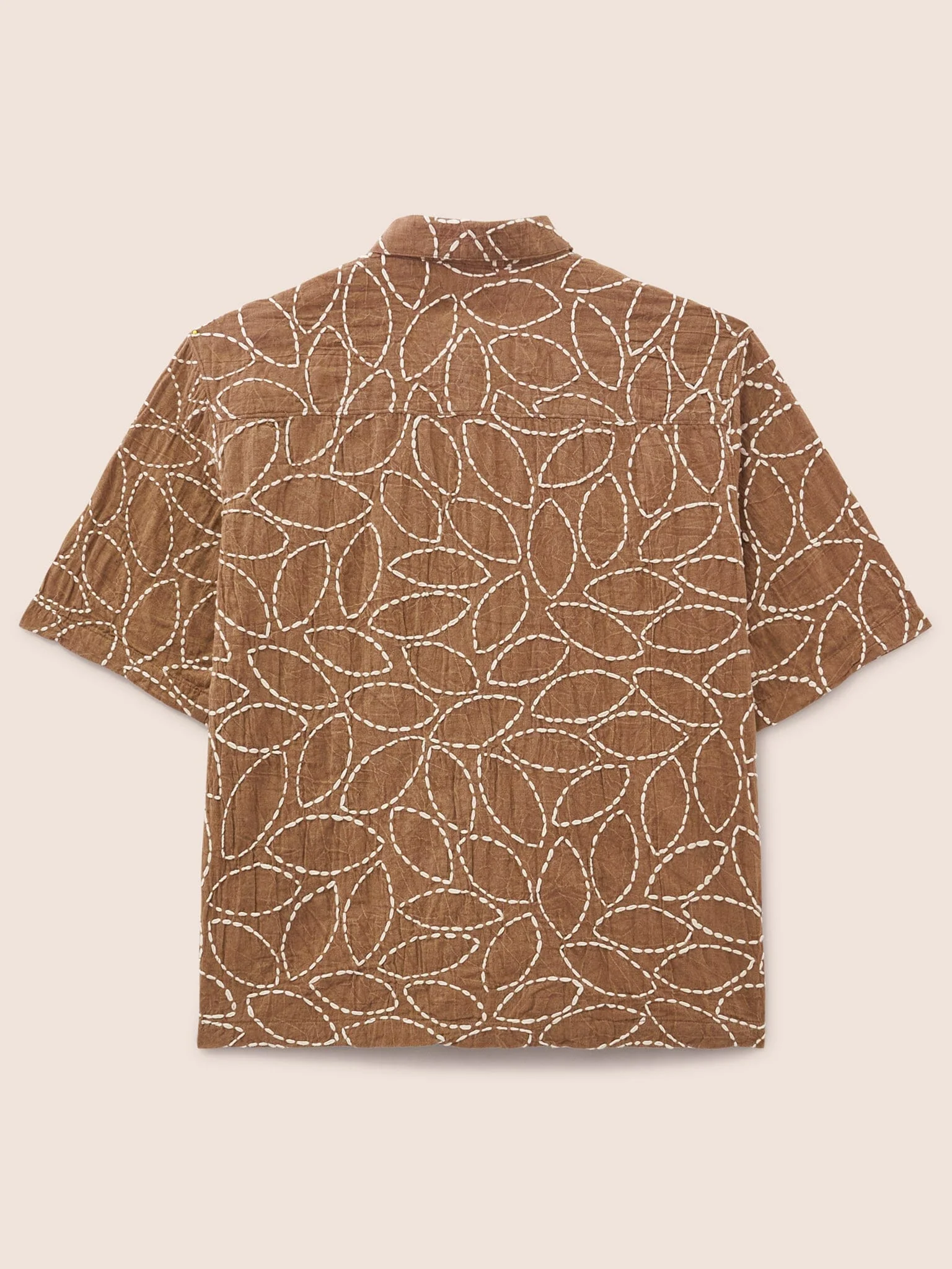 Brown Hanoi Linen Shirt - Image 3