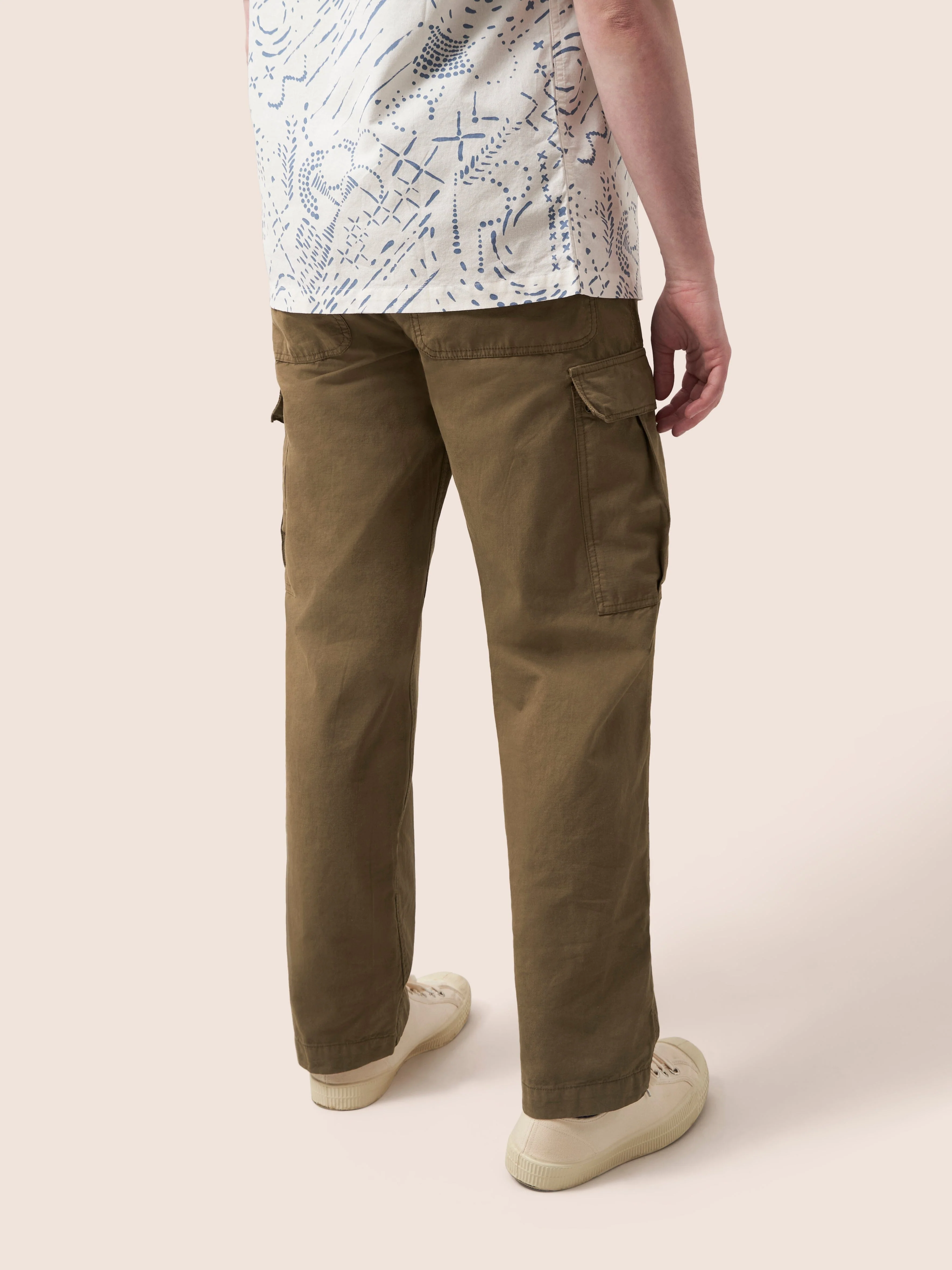 Brown Nagpur Cargo Pocket Trousers - Image 3