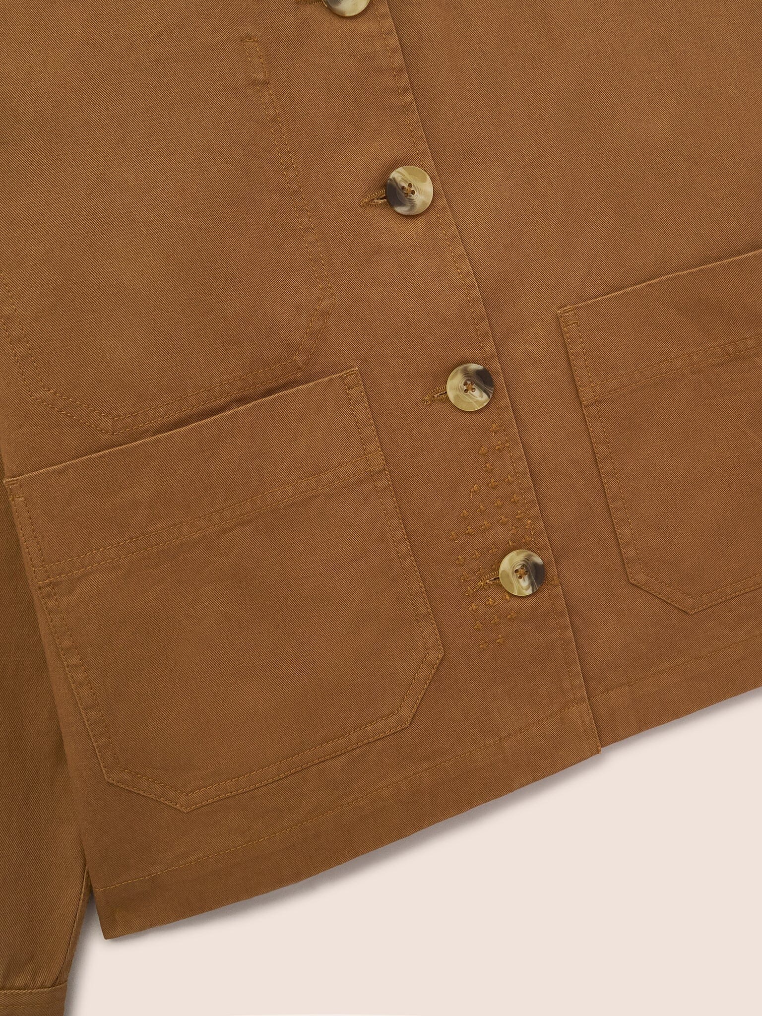 Colwell Cotton Chore Jacket in Brown - Image 4