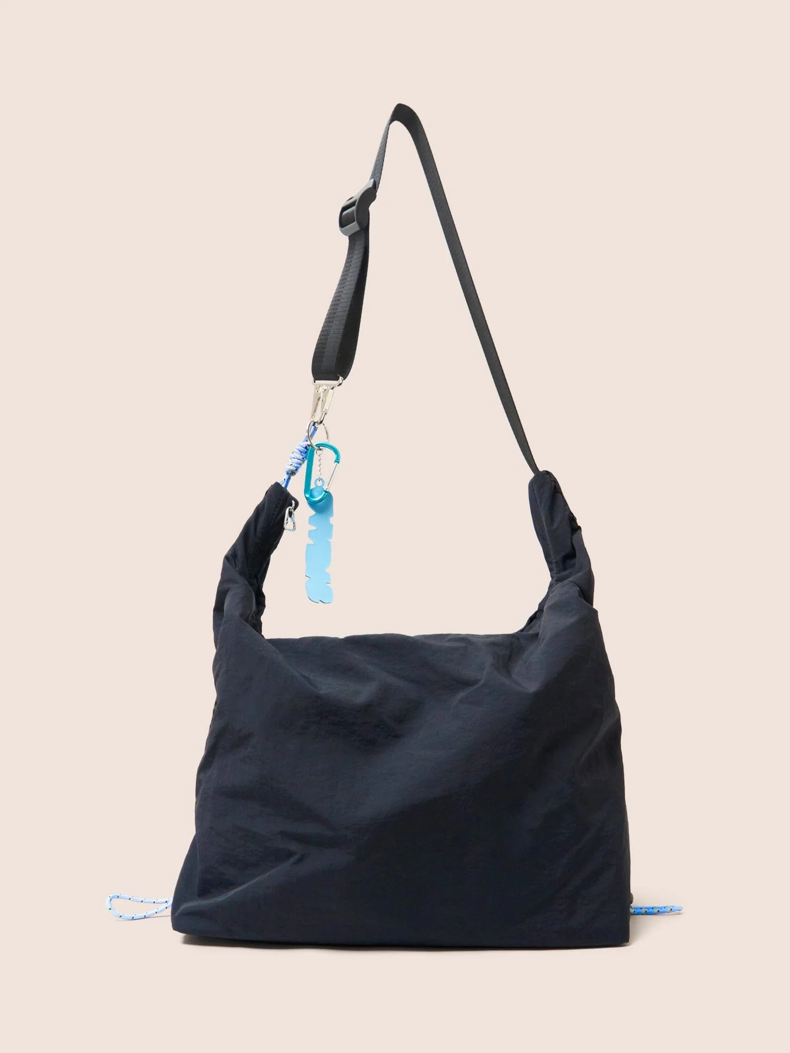 Carabiner Club Recycled Large Crescent Bag in Black - Image 4