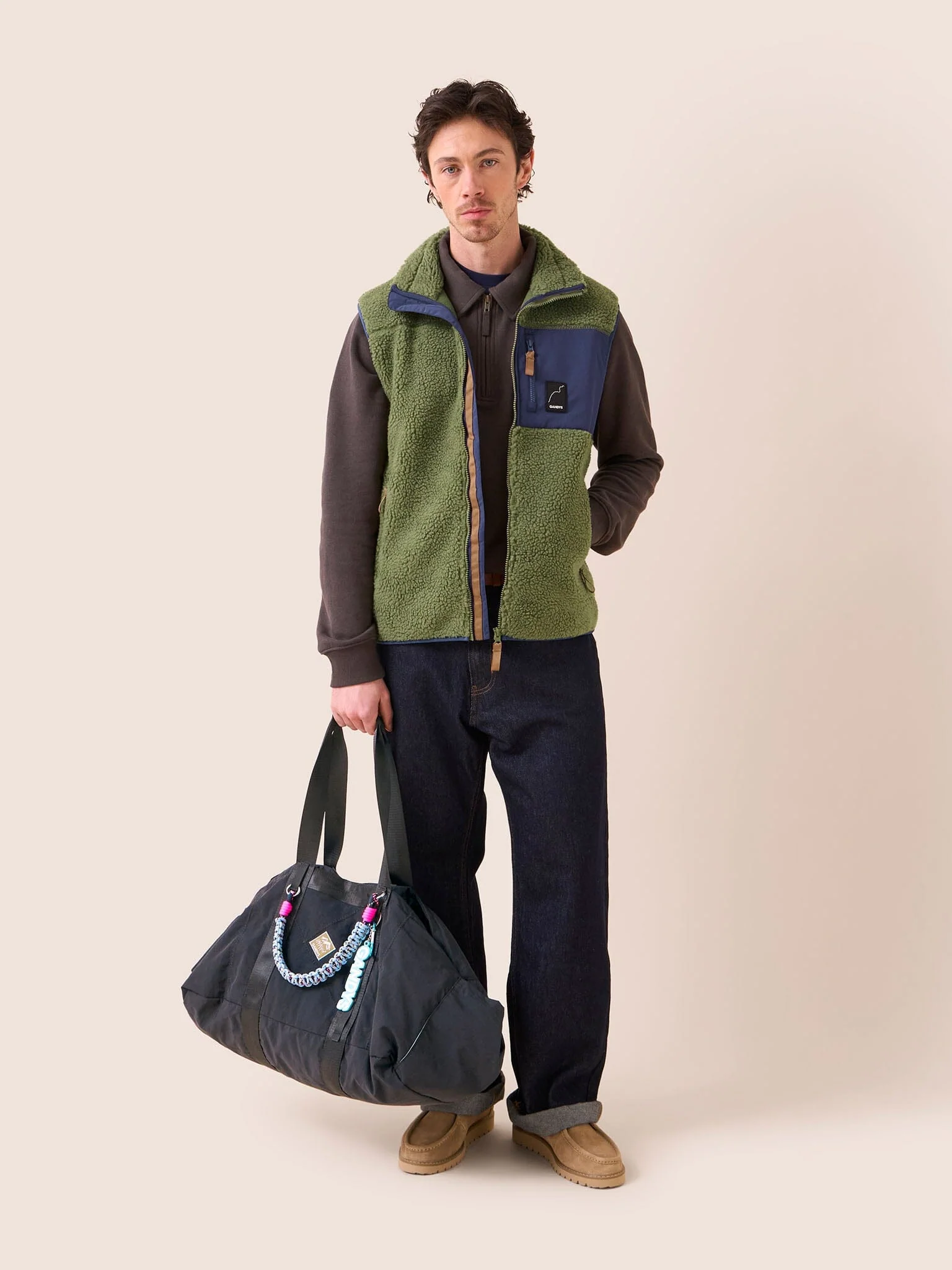 Carabiner Club Recycled Large Cube Weekend Bag in Black - Image 3