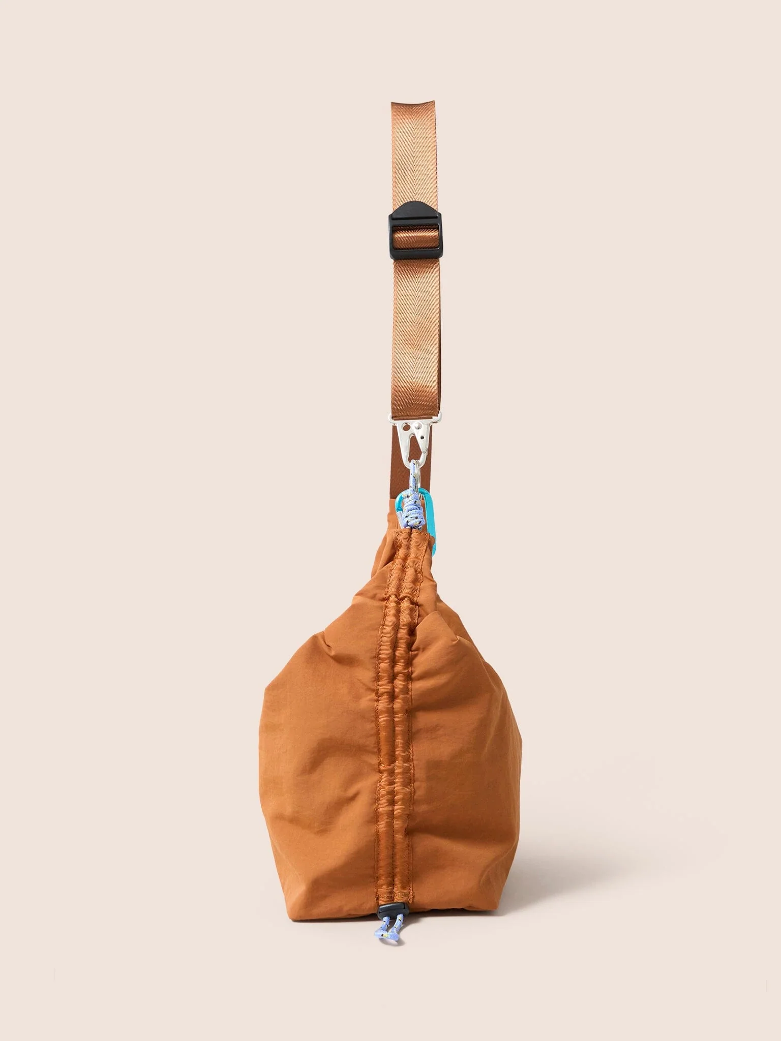 Carabiner Club Recycled Small Crescent Bag in Orange - Image 6