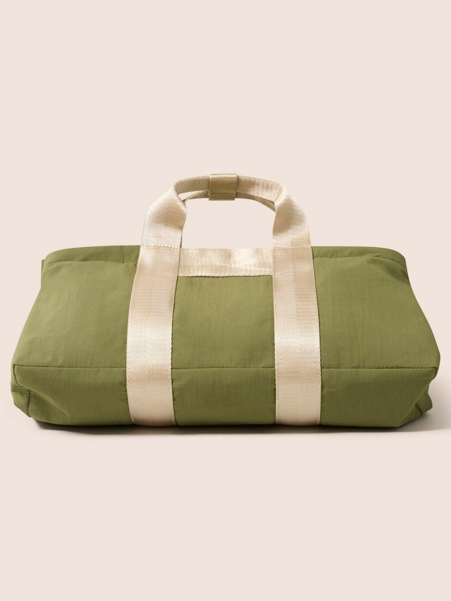 Carabiner Club Recycled Small Cube Crossbody in Khaki - Image 6