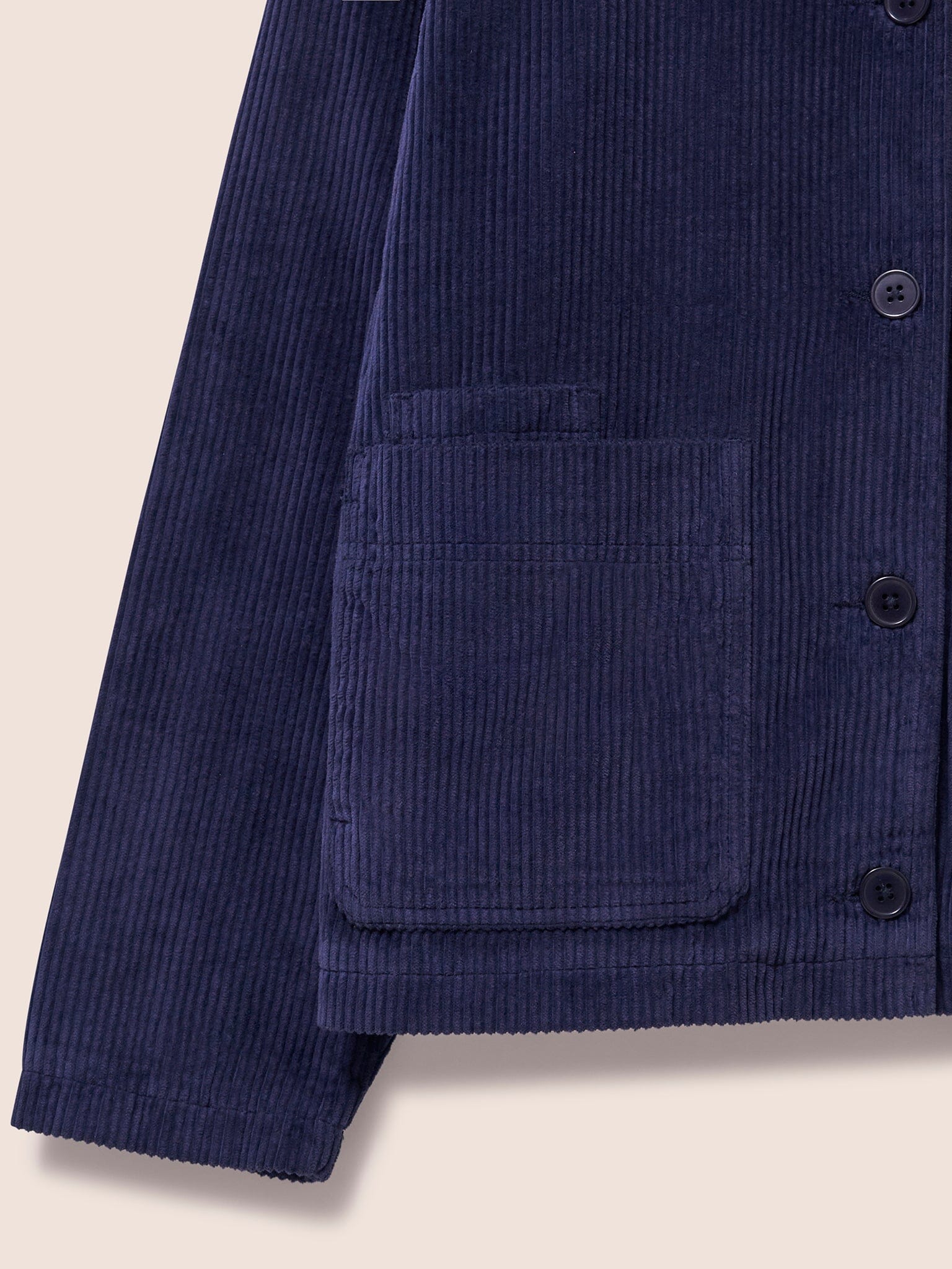 Nyhavn Cotton Corduroy Jacket in Navy - Image 6