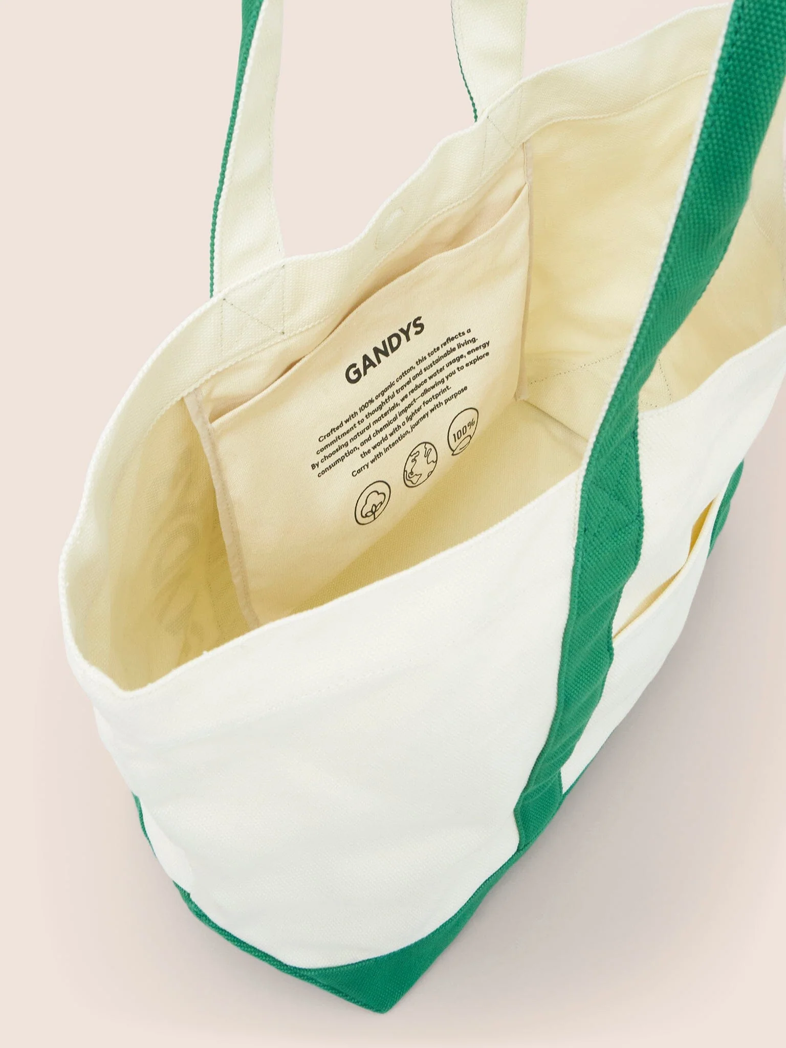 Green Rio Cotton Beach Tote - Image 6