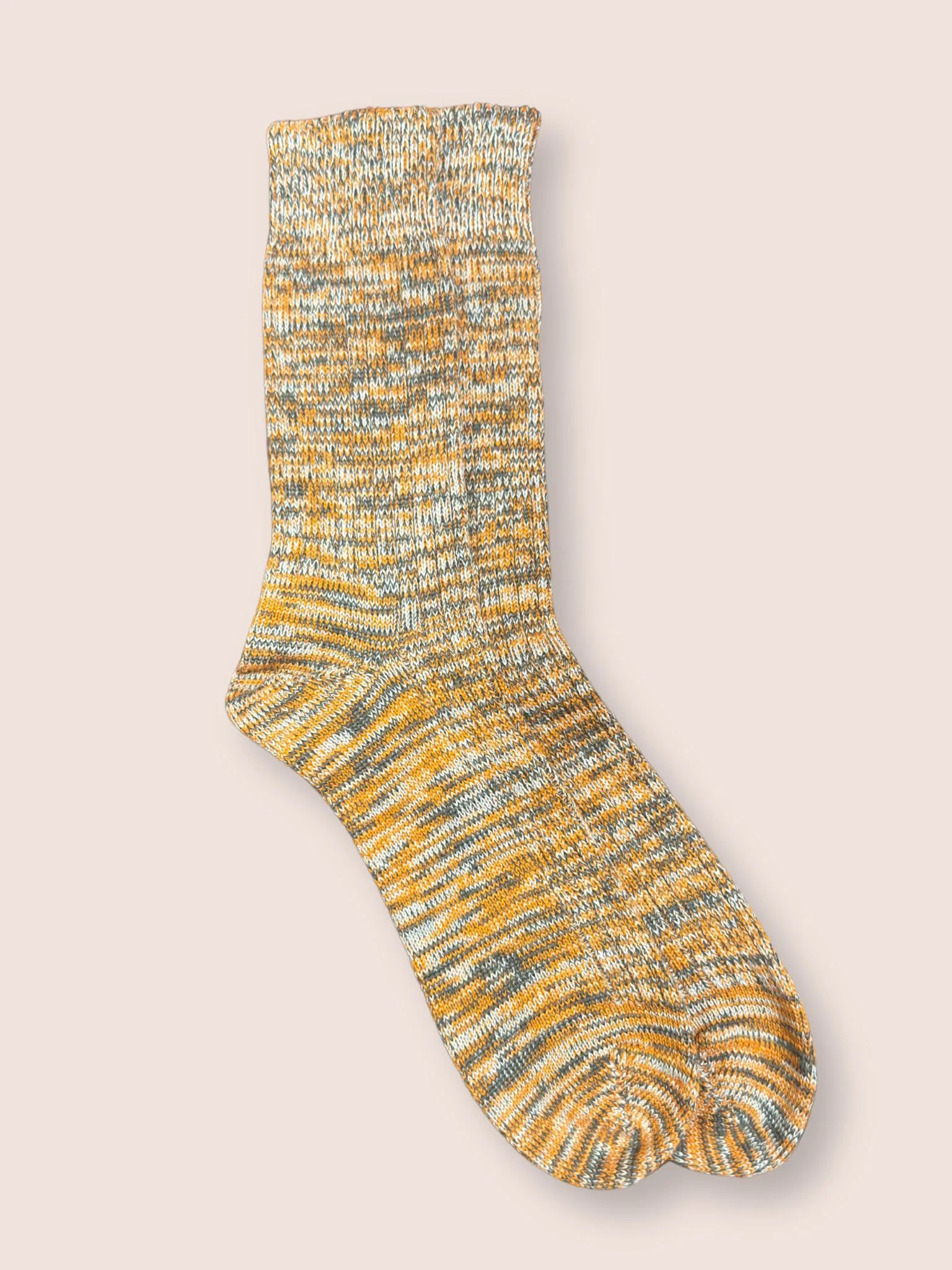 Haworth Made in England Socks in Orange, White and Green - Image 3