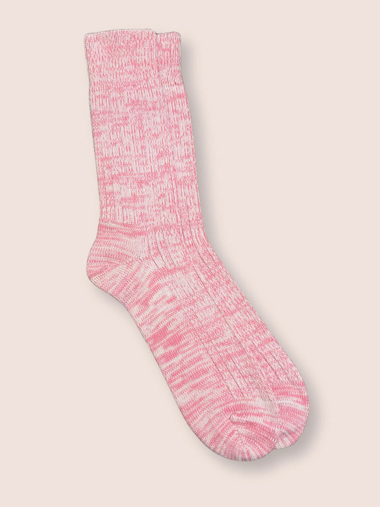 Haworth Made in England Socks in White and Pink - Image 3