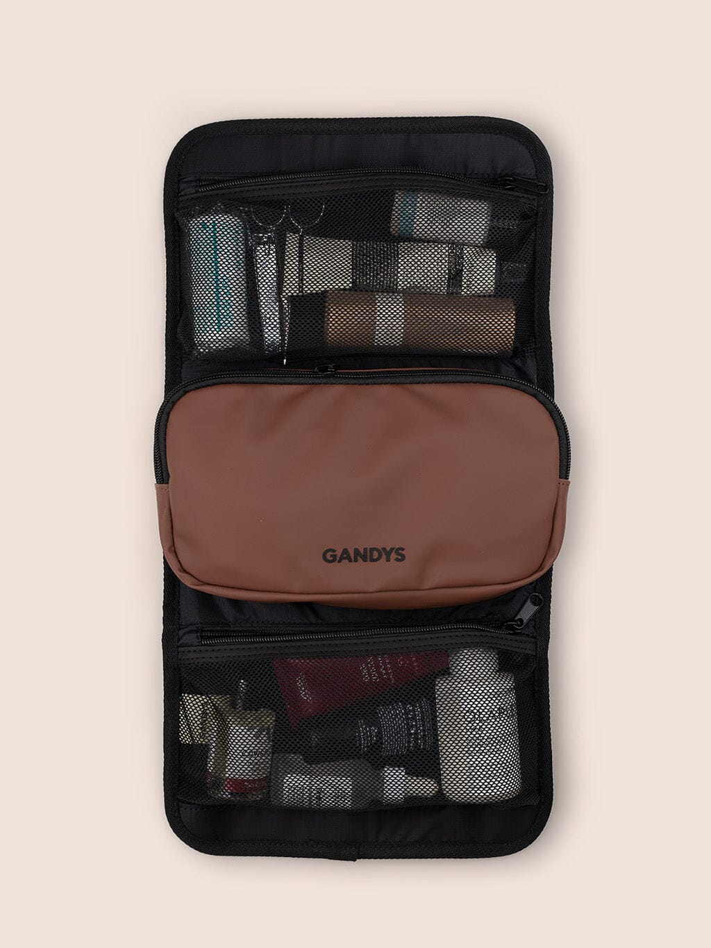 Helsinki Waterproof Roll Up Washbag in Brown - Image 6