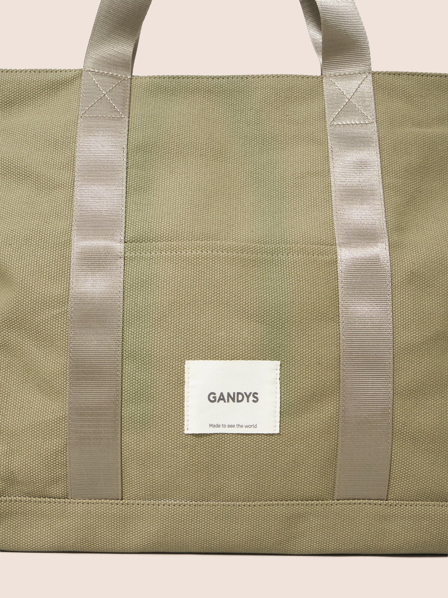 Havana Cotton Canvas Weekend Bag in Khaki - Image 5