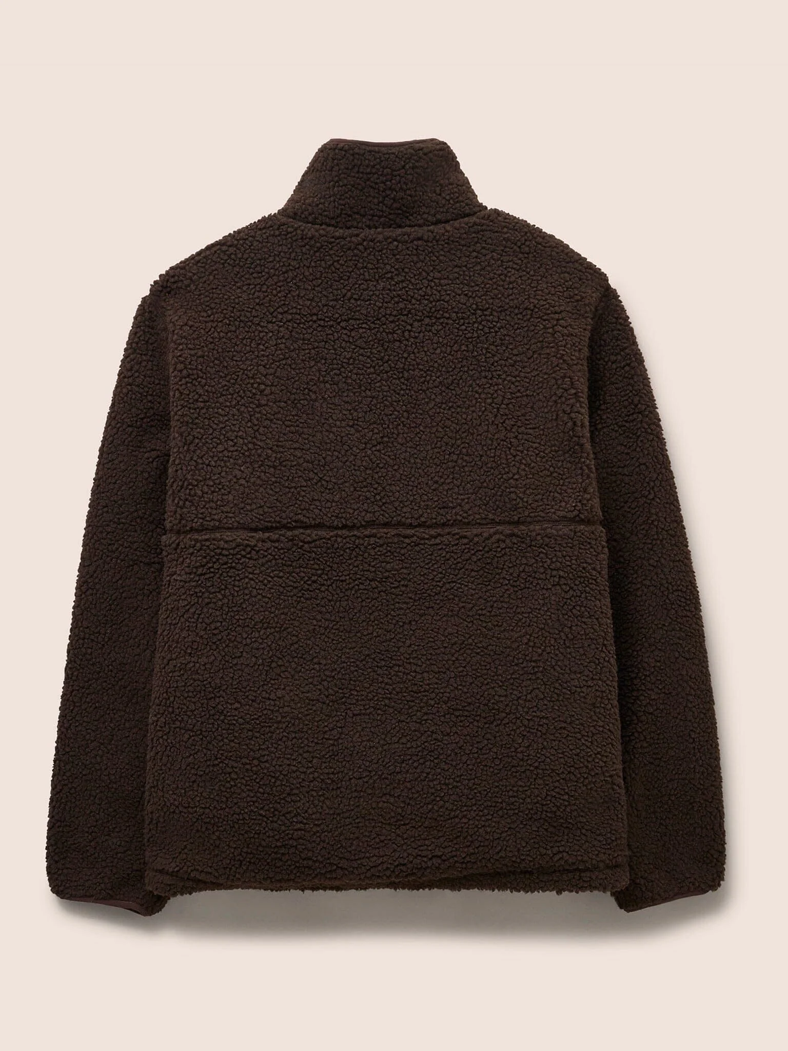 Kodiak Fleece Overhead Funnel Neck in Brown - Image 4