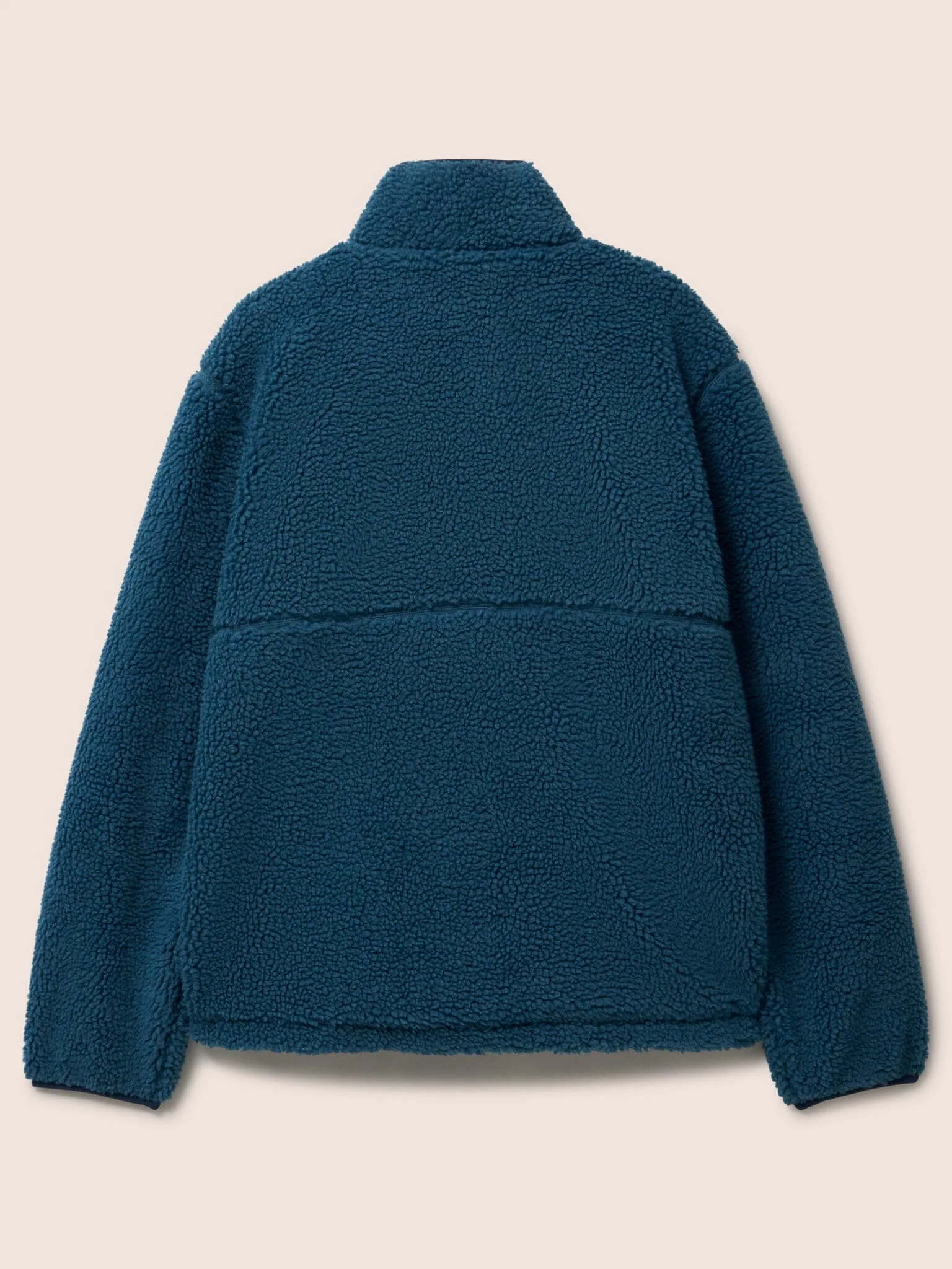 Kodiak Recycled Fleece Overhead Funnel Neck in Teal - Image 4