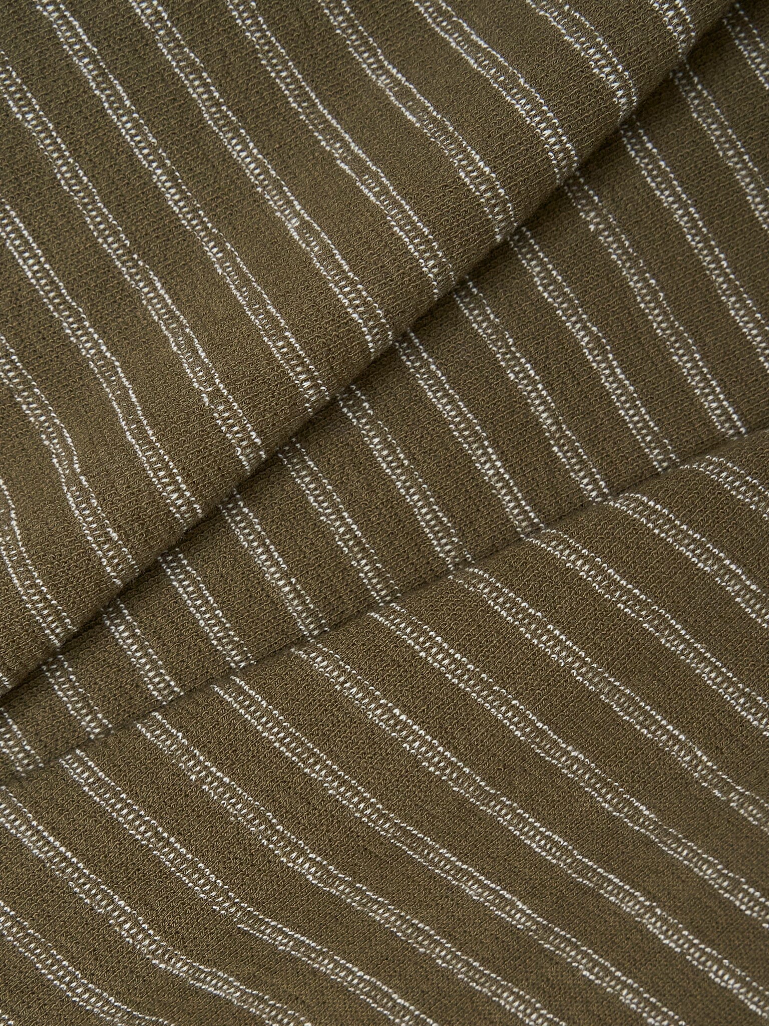 Lucca Classic Organic Cotton Short Sleeve T-Shirt in Brown Stripe - Image 7