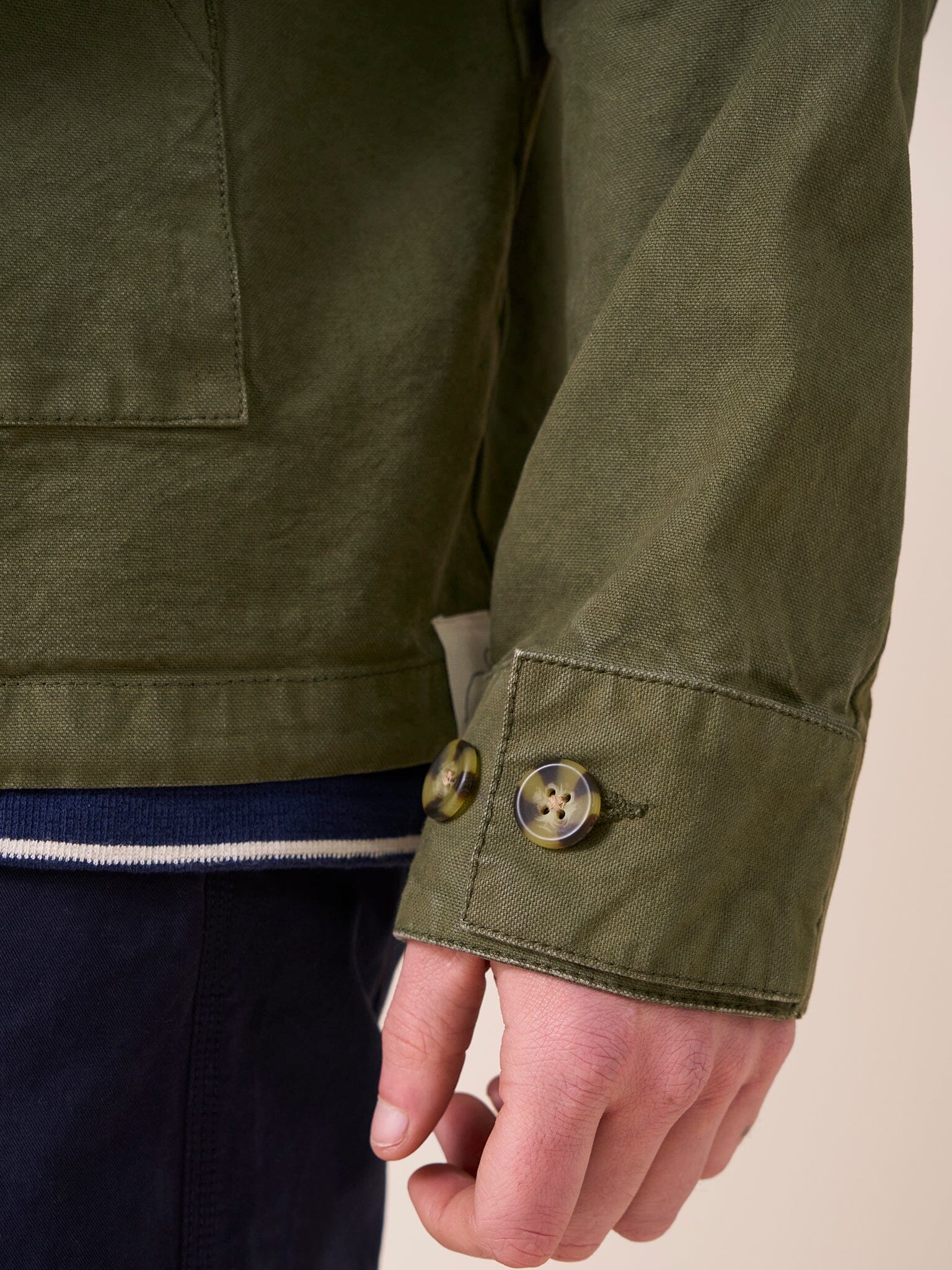 Oslo Cotton Overhead Parka Jacket - Image 6
