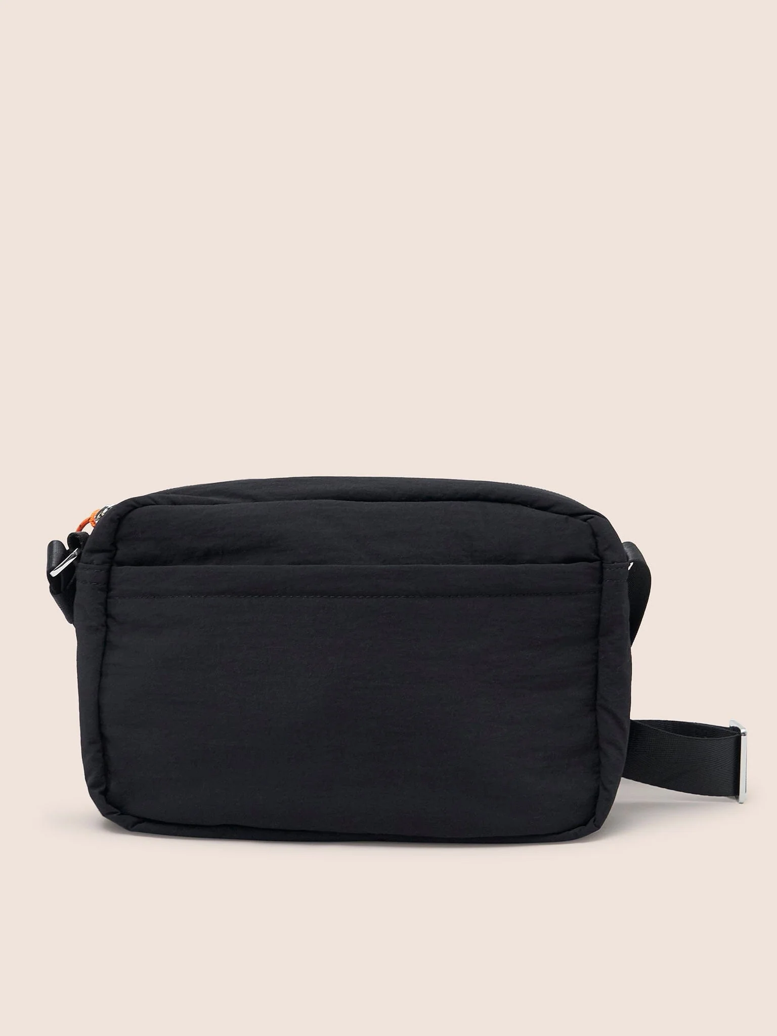 Panama Recycled Nylon Lightweight Crossbody Shoulder Bag in Black - Image 6