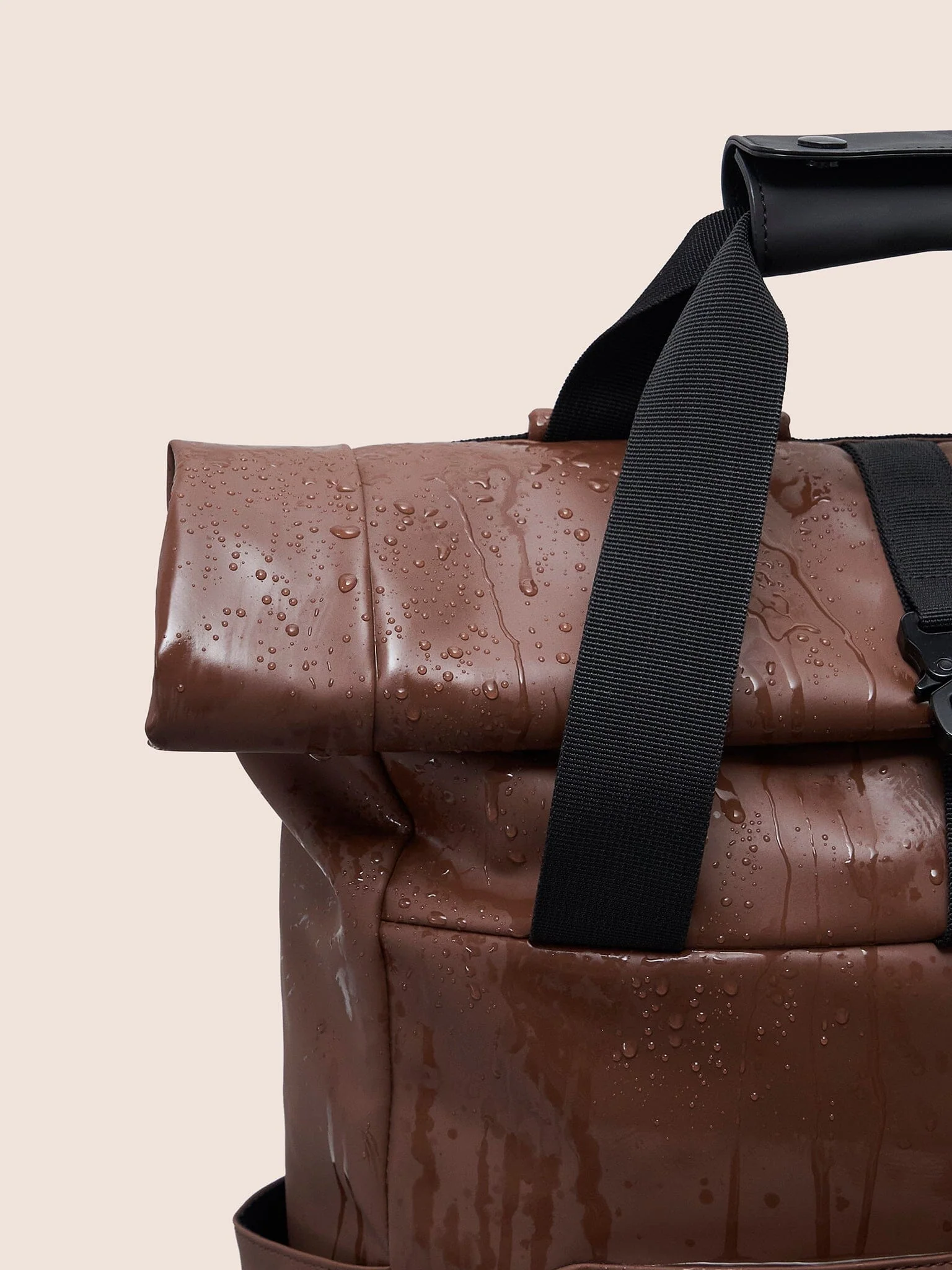 Pantai 2.0 Waterproof Pocket Backpack in Brown - Image 3