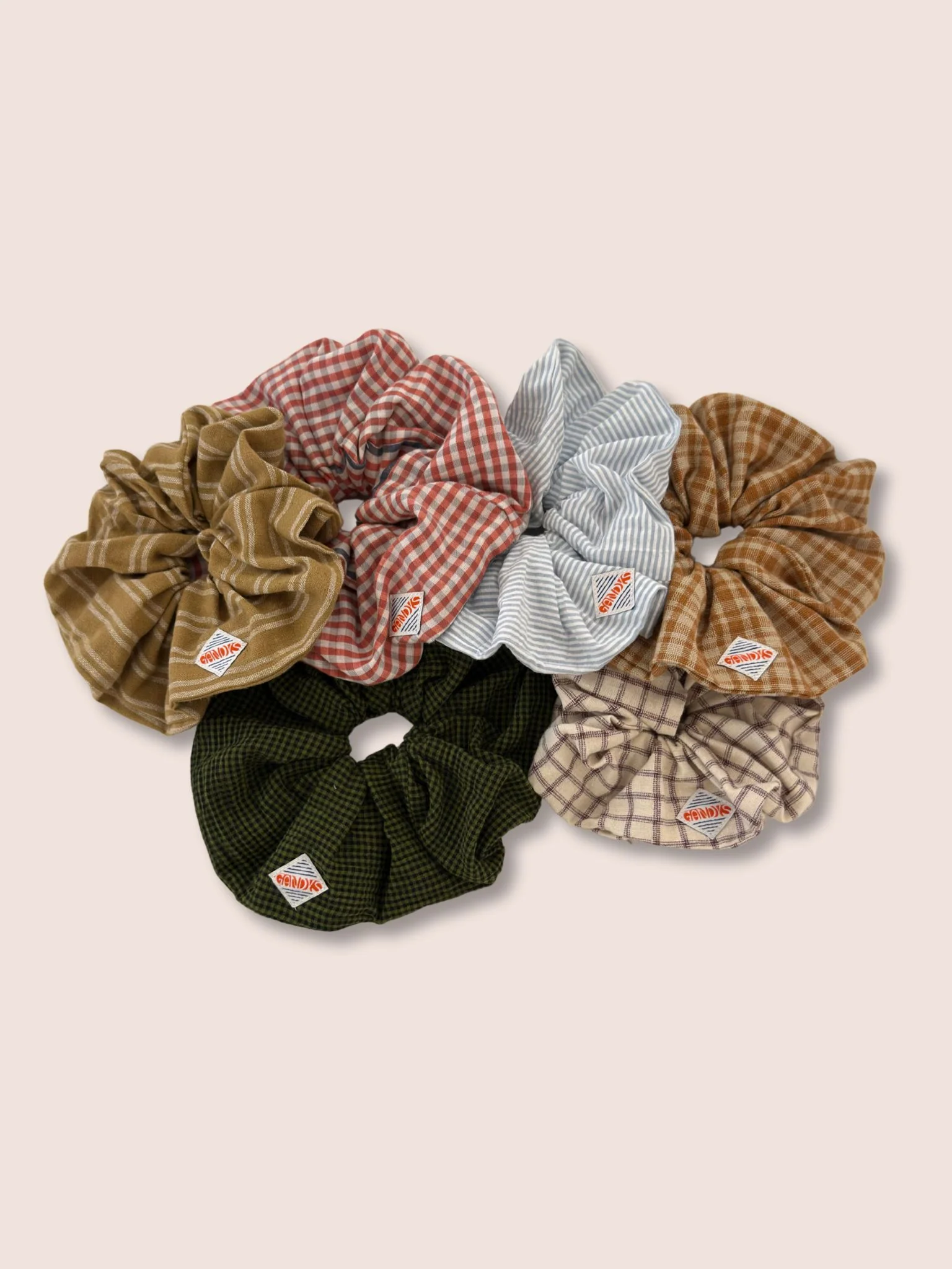 Red Check Scrunchie - Image 4
