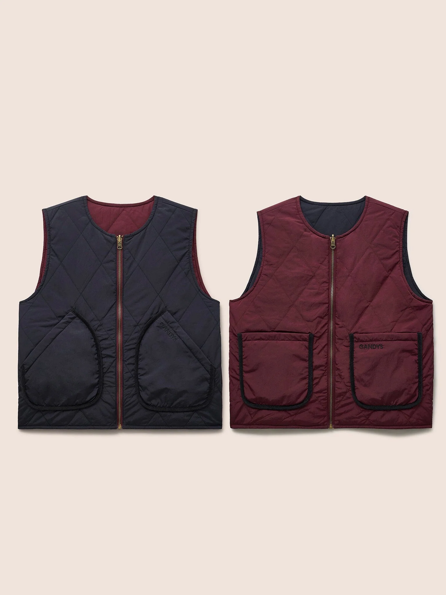Quebec Quilted 3 in 1 Modular Longline Coat in Navy - Image 6