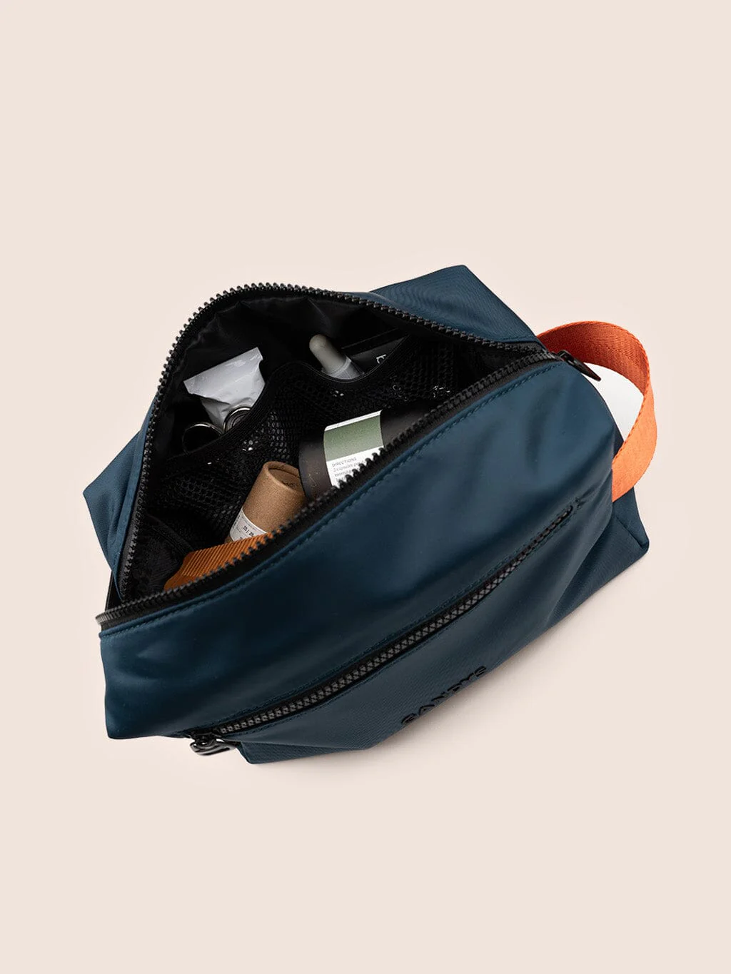 Snowdon Recycled Fabric Travel Washbag in Teal - Image 5