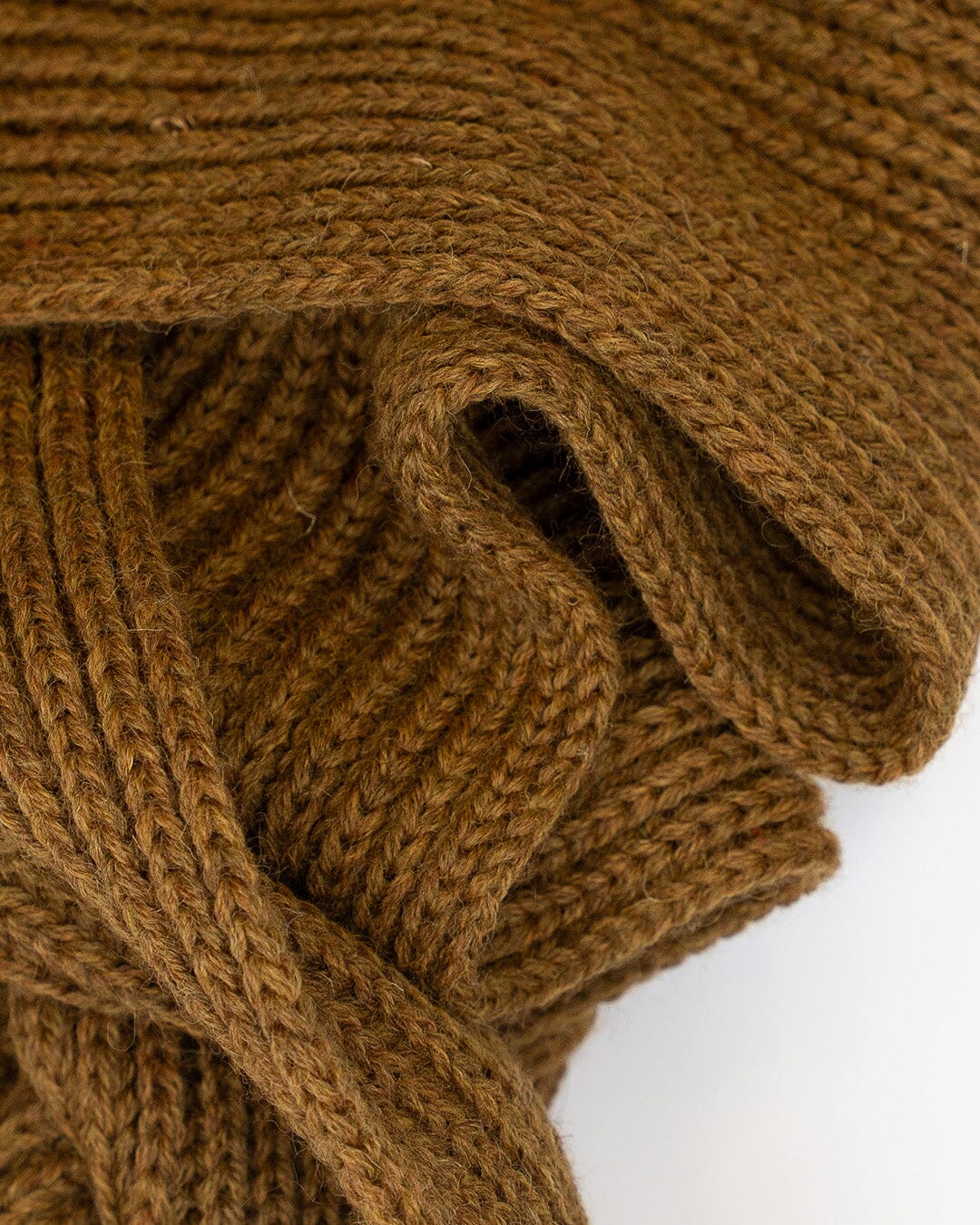 Tay Made in England Wool Scarf in Harvest Green - Image 4