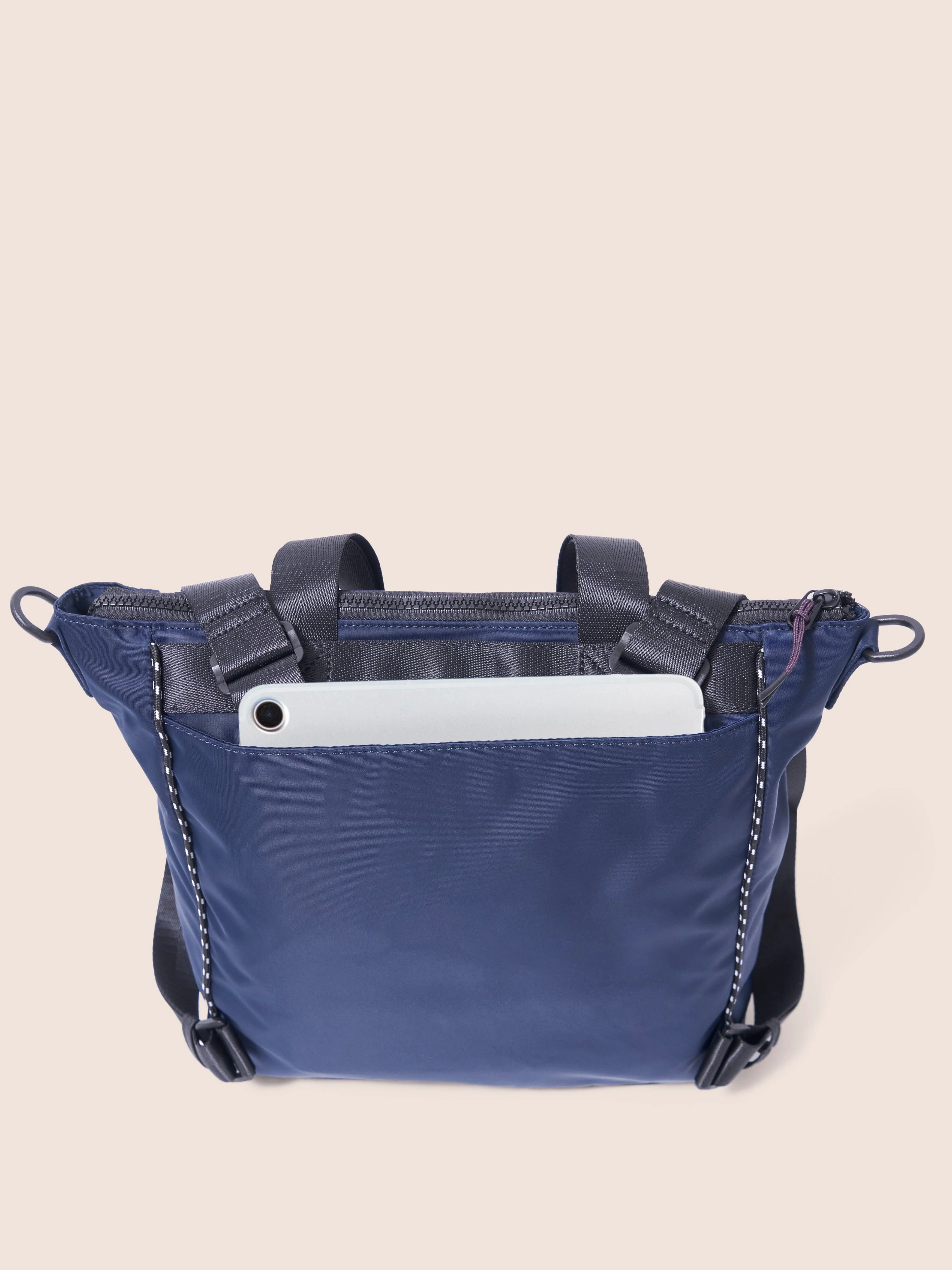 Urban Trek Recycled Modular Multiway Tote Bag in Navy - Image 7
