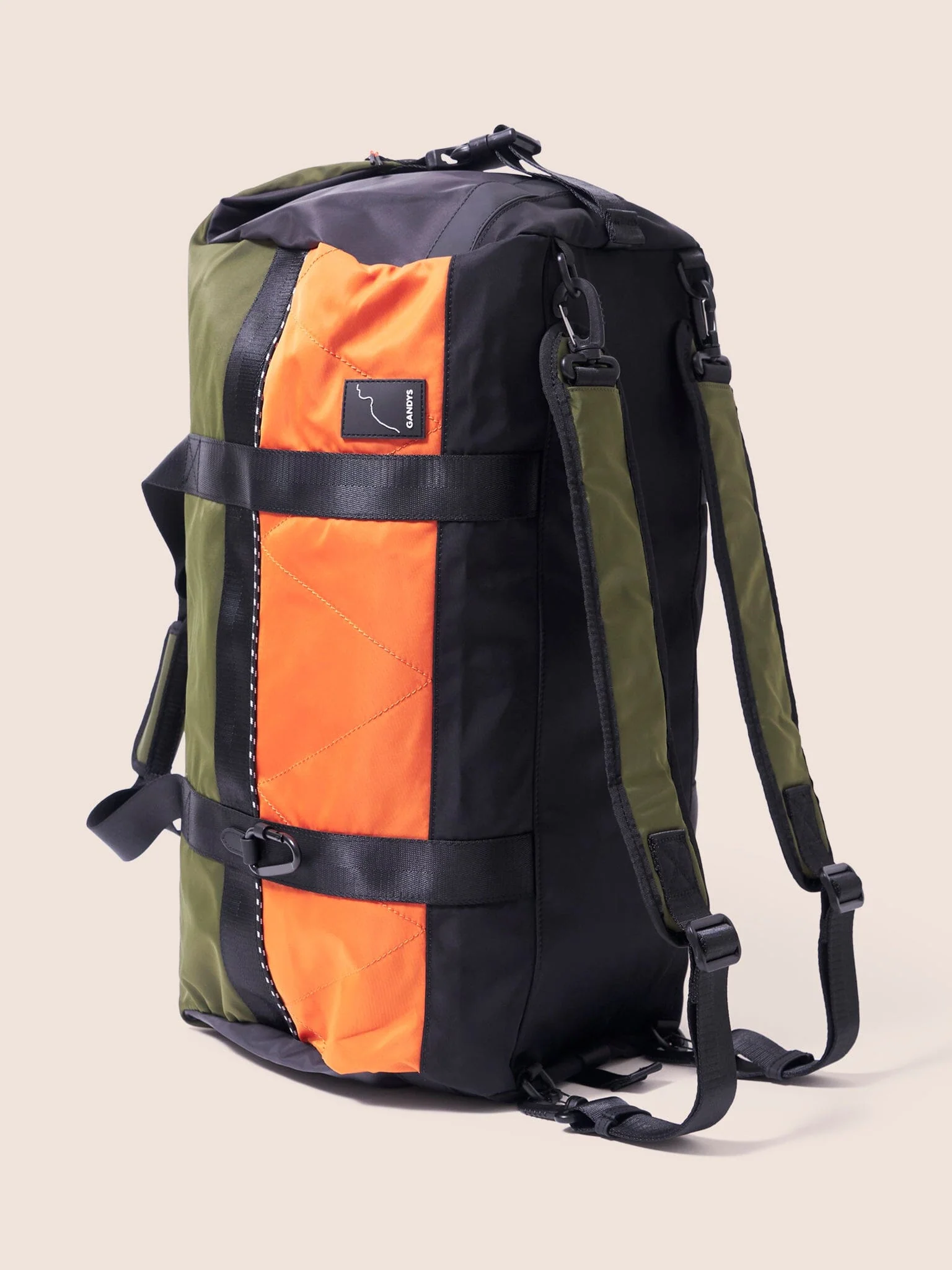 Urban Trek Recycled Modular Weekend Duffle Bag in Khaki - Image 5