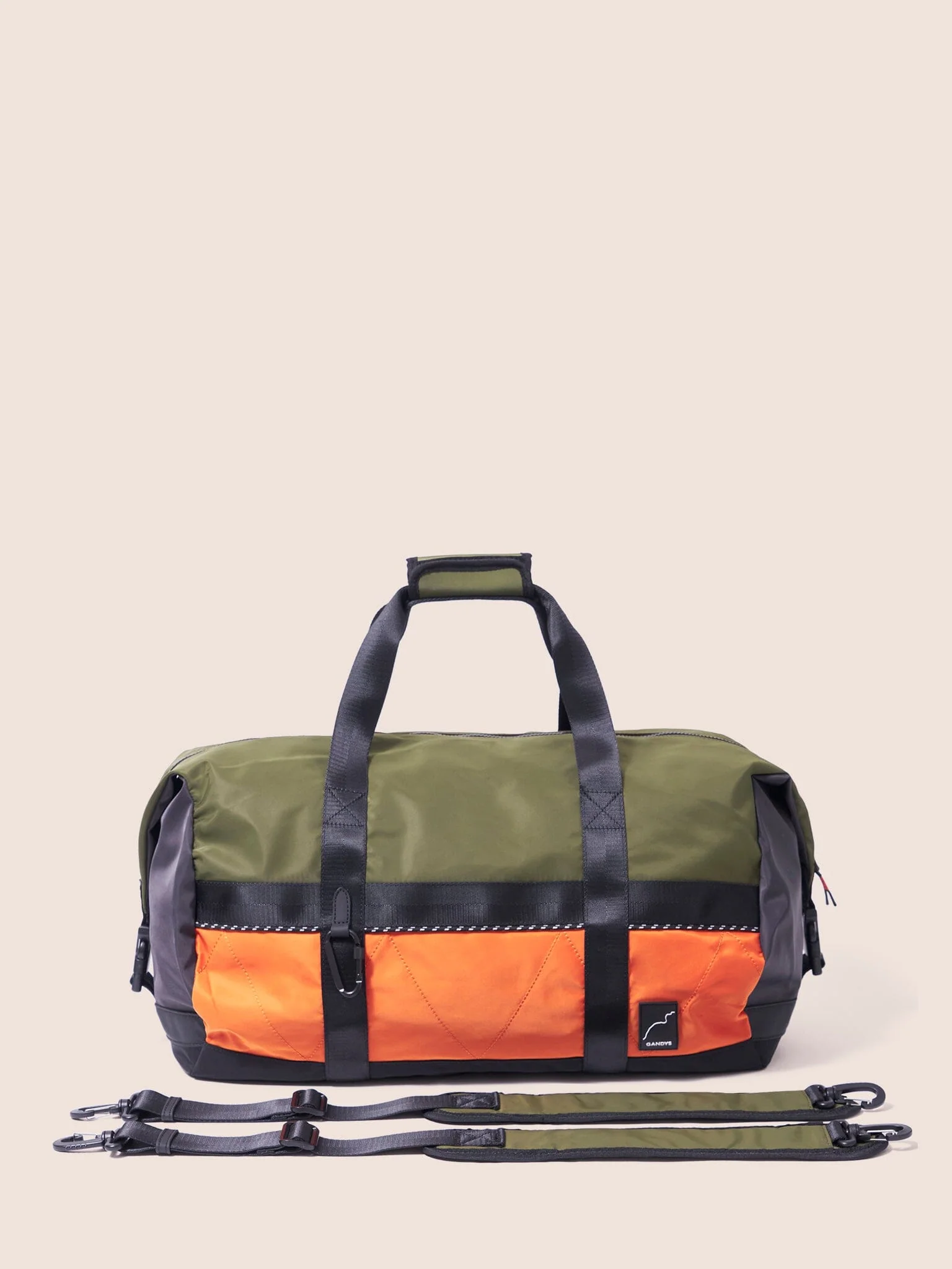 Urban Trek Recycled Modular Weekend Duffle Bag in Khaki - Image 7