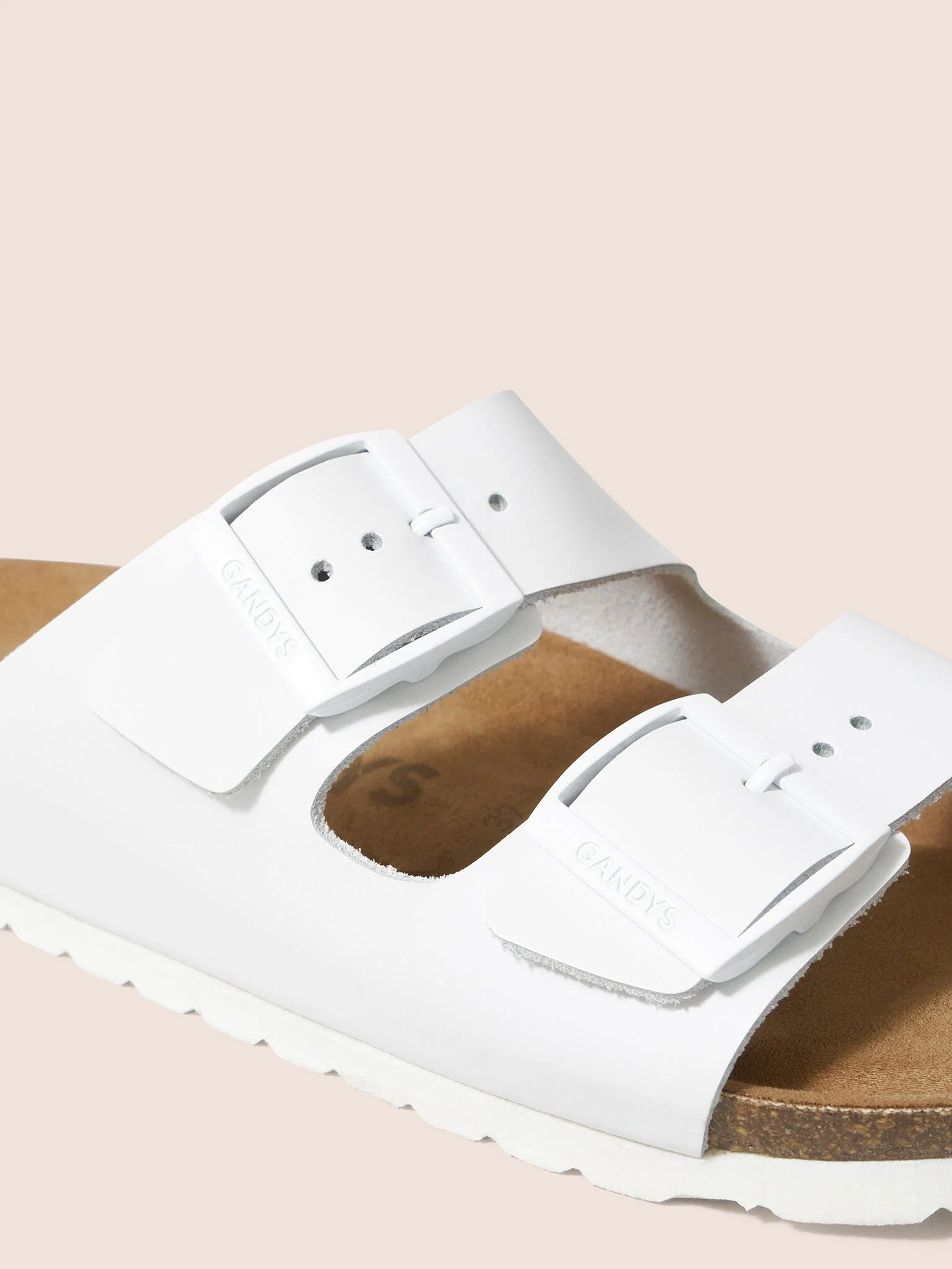 White Alicante Double Buckle Strap Footbed Sandal - Image 5